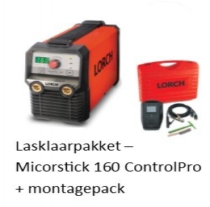 Lasklaarpakket Micorstick 160 controlpro + montagepack
